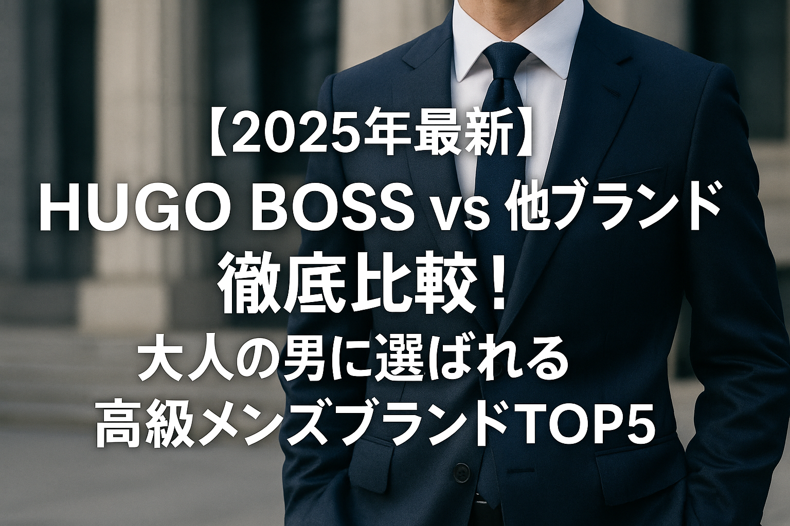 【2025年最新】HUGO BOSS vs 他ブランド徹底比較!大人の男に選ばれる高級メンズブランドTOP5